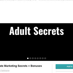 Benjamin Fairbourne - Adult Affiliate Marketing Secrets + Bonus 